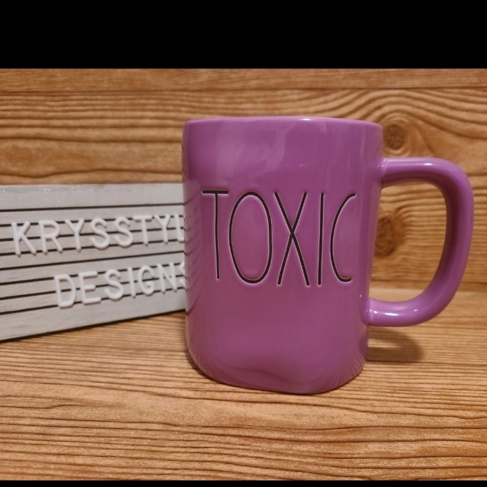 Rae Dunn Purple TOXIC mug 16 ounces